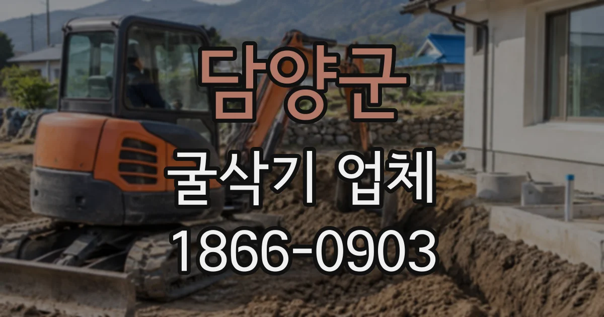 담양군 굴삭기업체