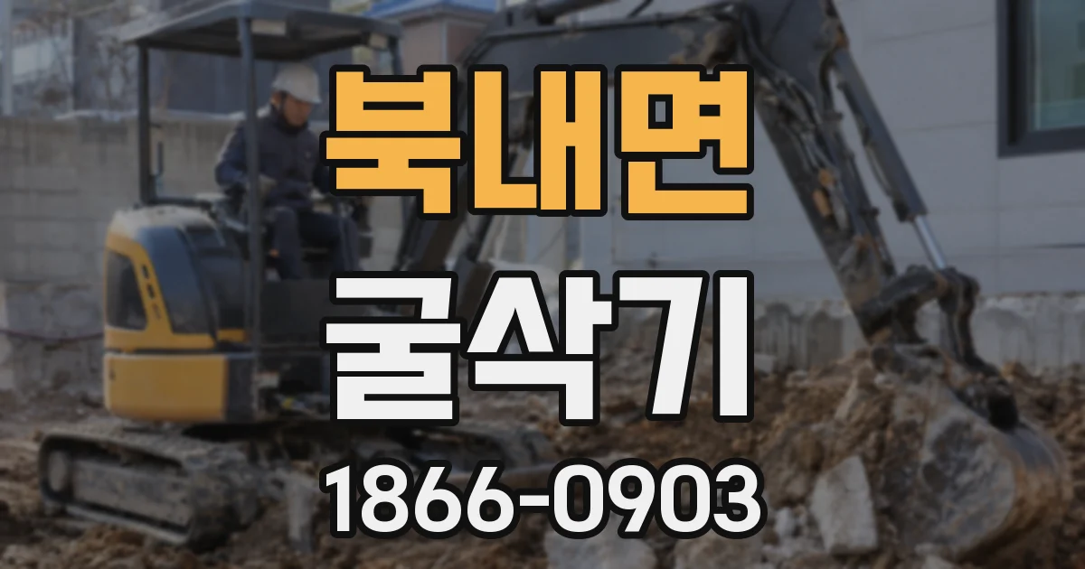 북내면 굴삭기