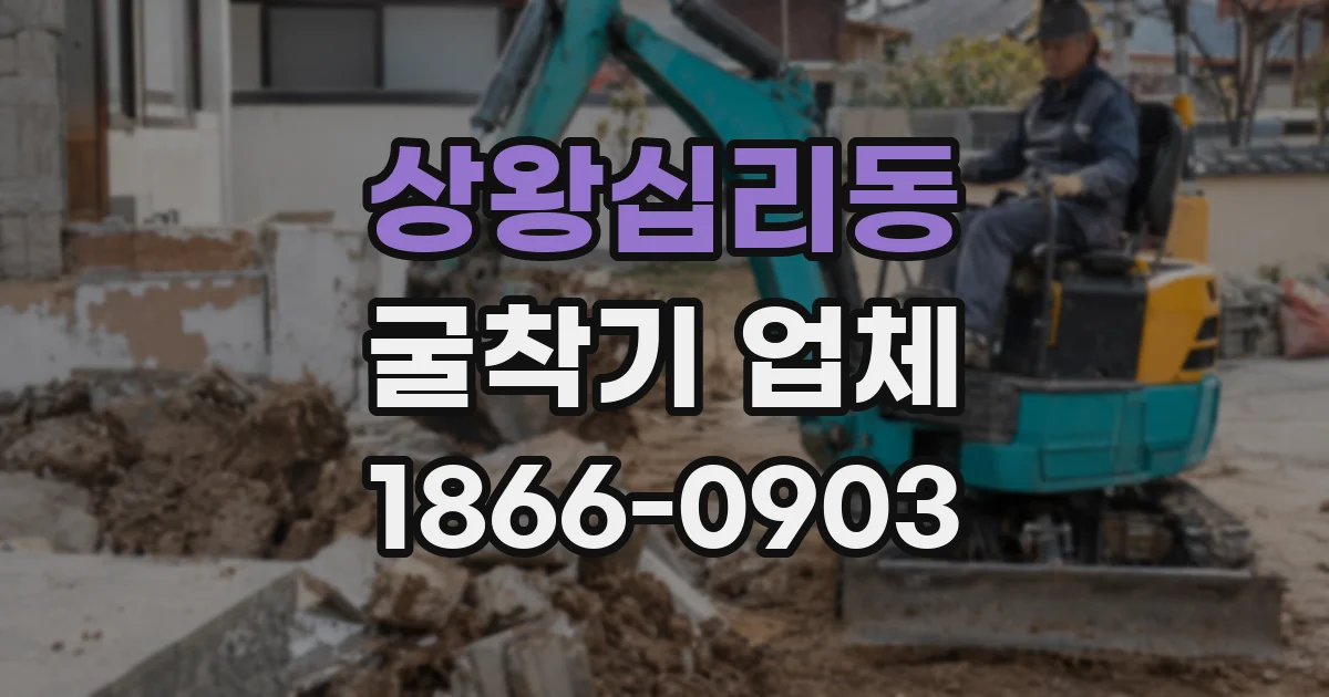 상왕십리동 굴착기 업체