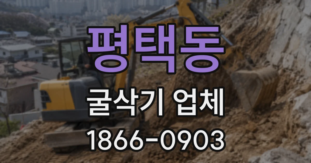 평택동 굴삭기 업체