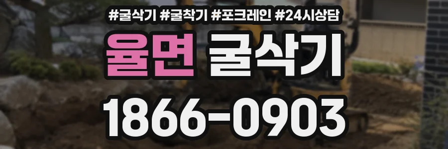 율면 굴삭기