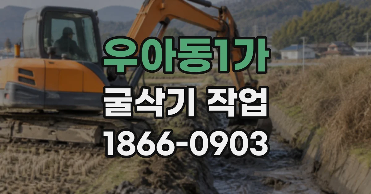 우아동1가 굴삭기작업