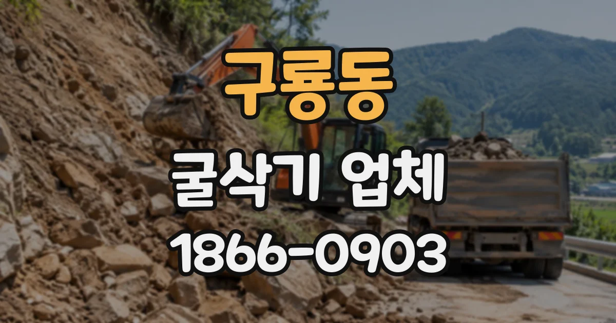 구룡동 굴삭기업체