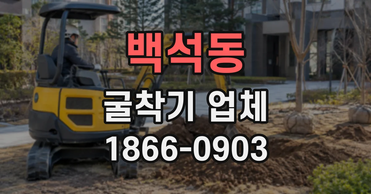 백석동 굴착기업체