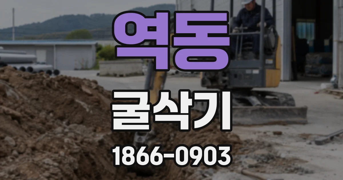 역동 굴삭기