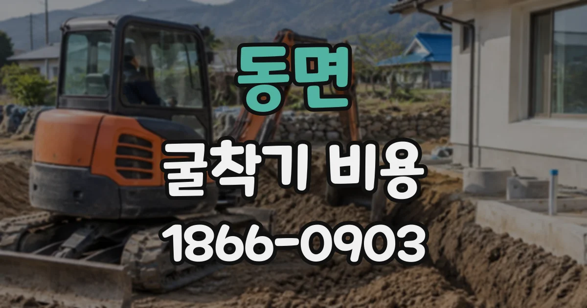동면 굴착기비용