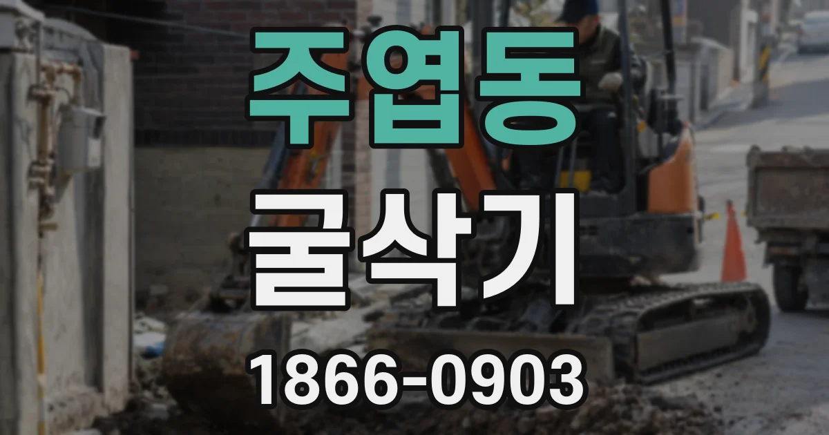 주엽동 굴삭기