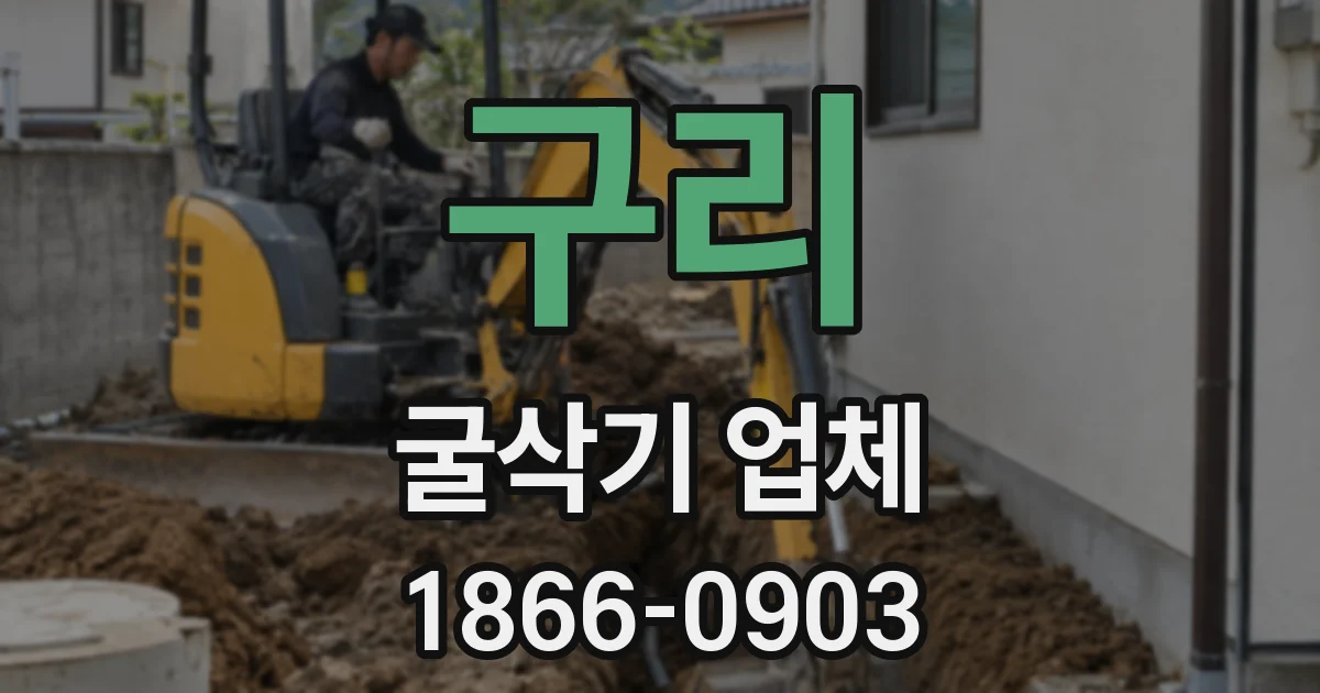구리 굴삭기 업체