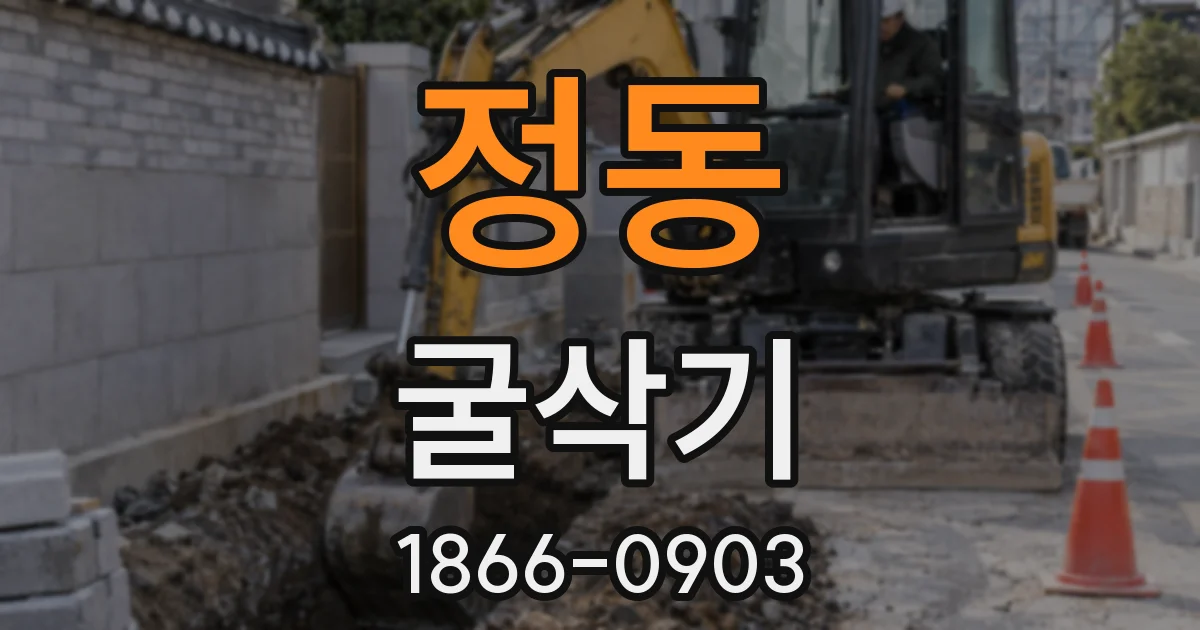 정동 굴삭기