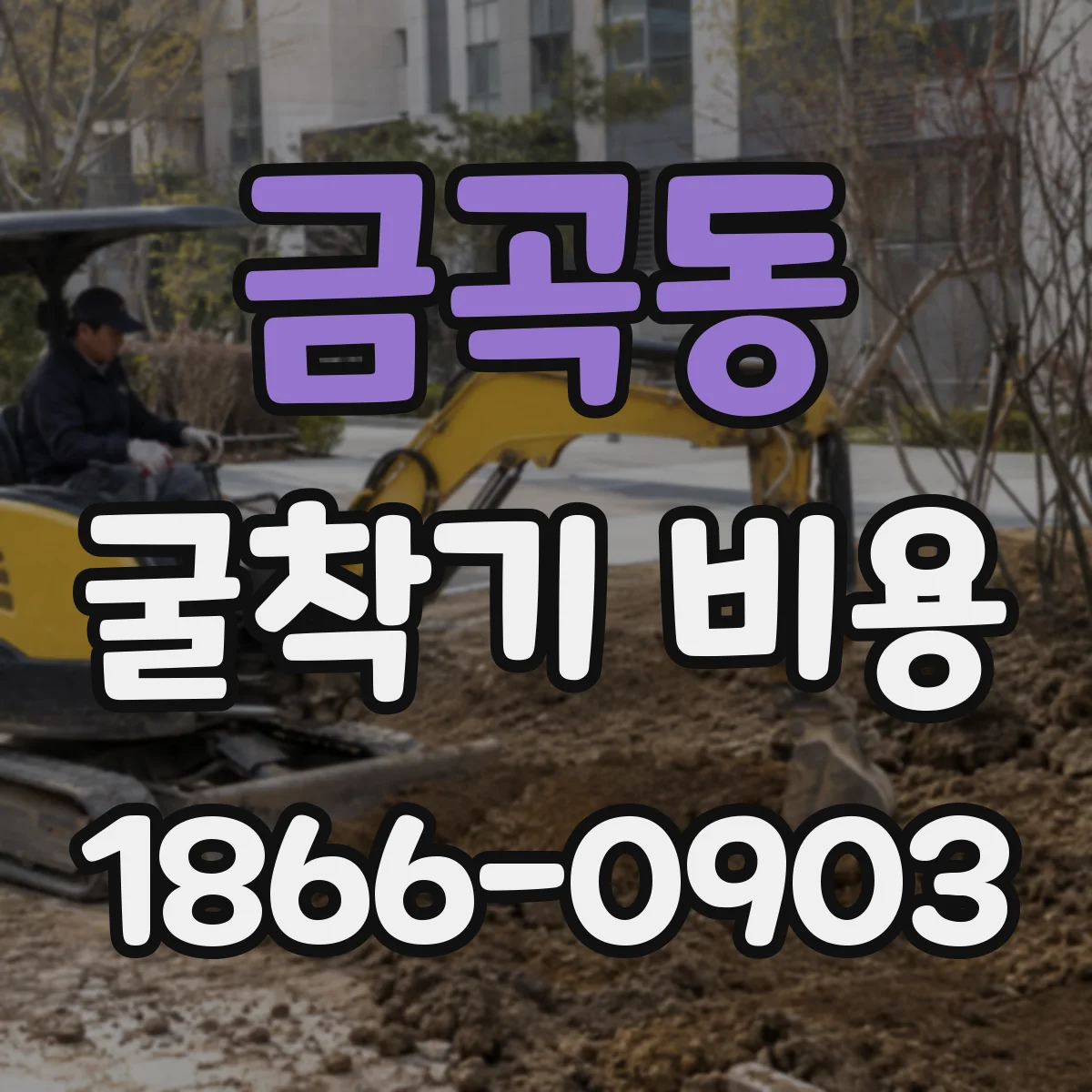 금곡동 굴착기 비용