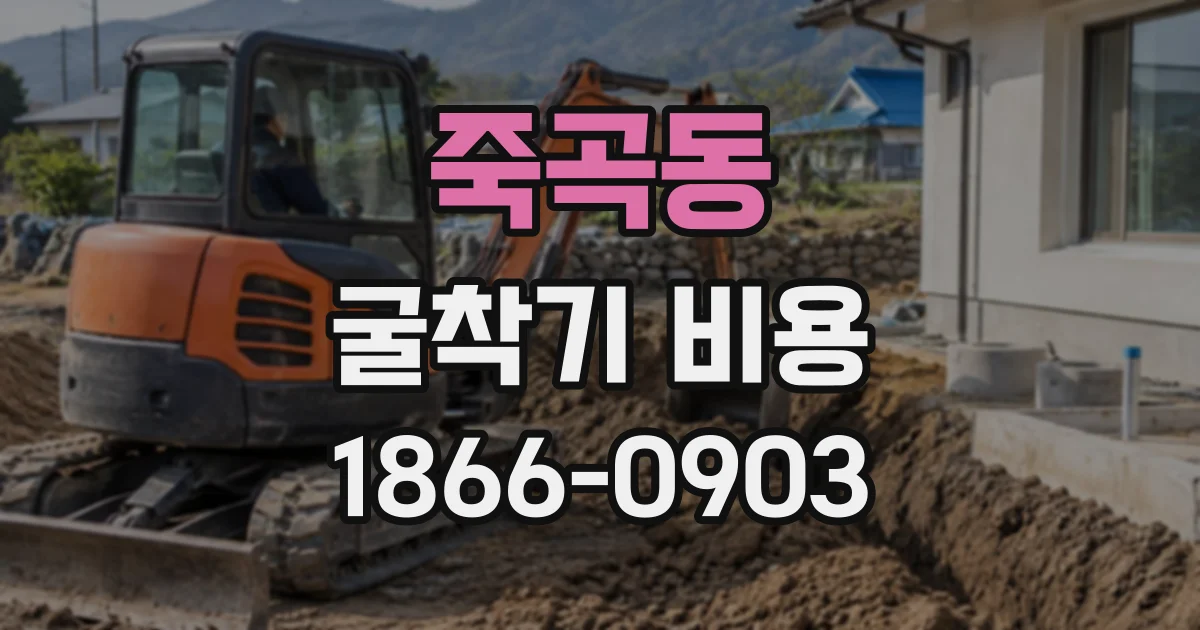 죽곡동 굴착기비용
