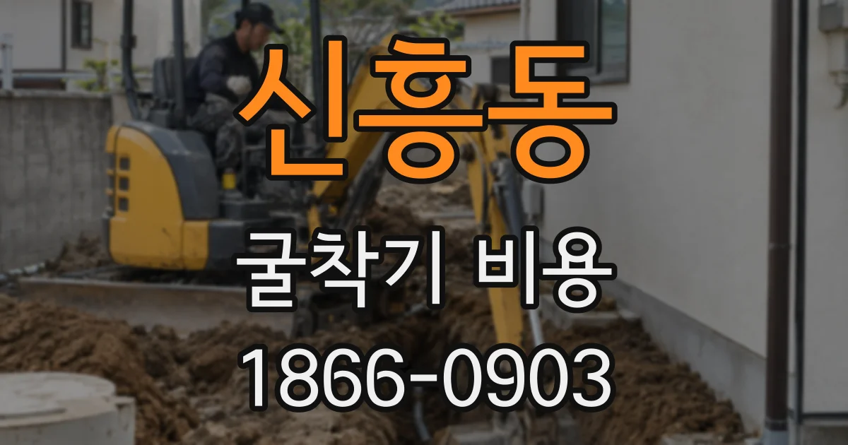 신흥동 굴착기 비용