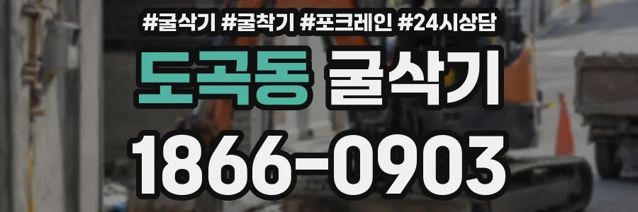 도곡동 굴삭기