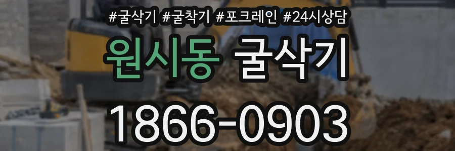 원시동 굴삭기