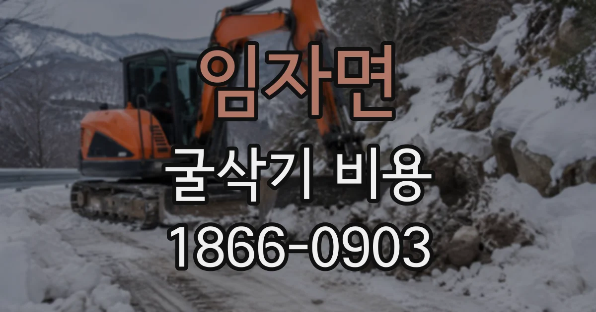 임자면 굴삭기비용
