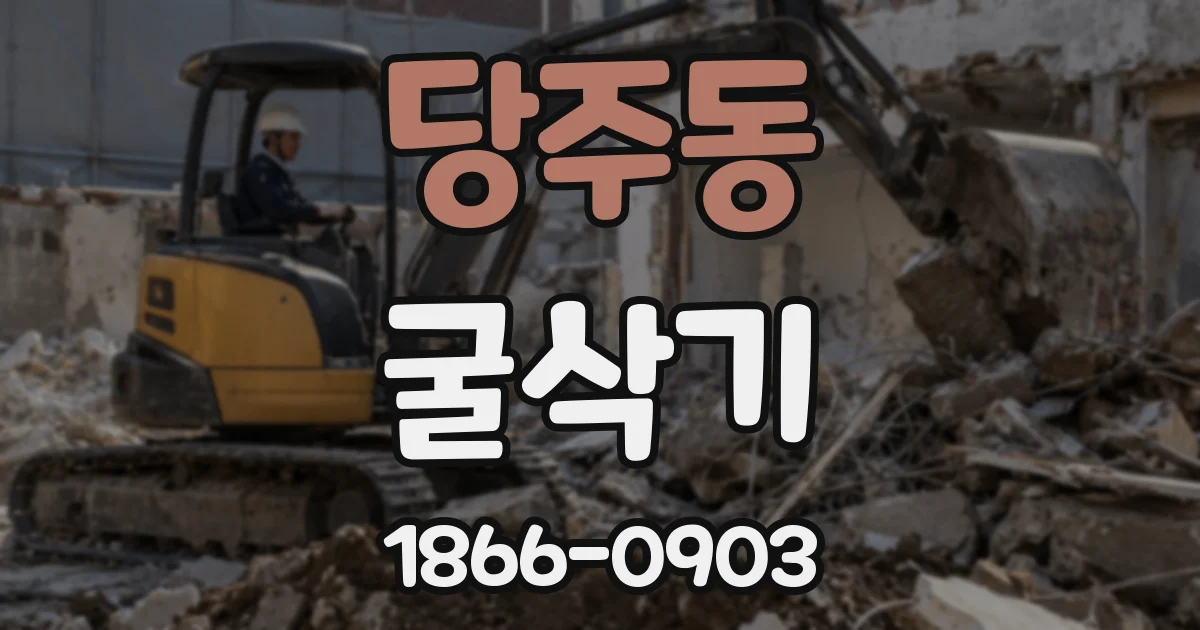 당주동 굴삭기