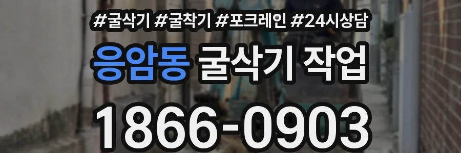응암동 굴삭기 작업