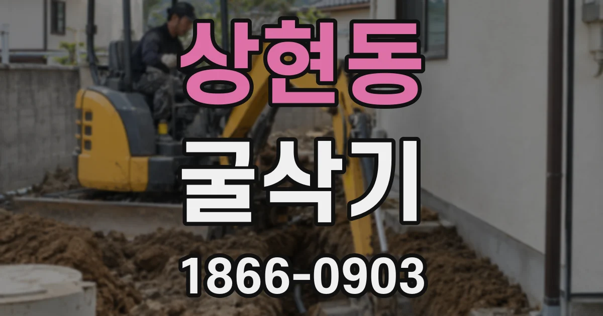 상현동 굴삭기