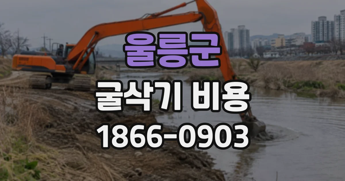 울릉군 굴삭기비용