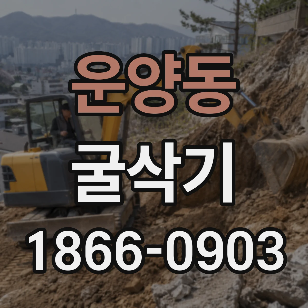운양동 굴삭기