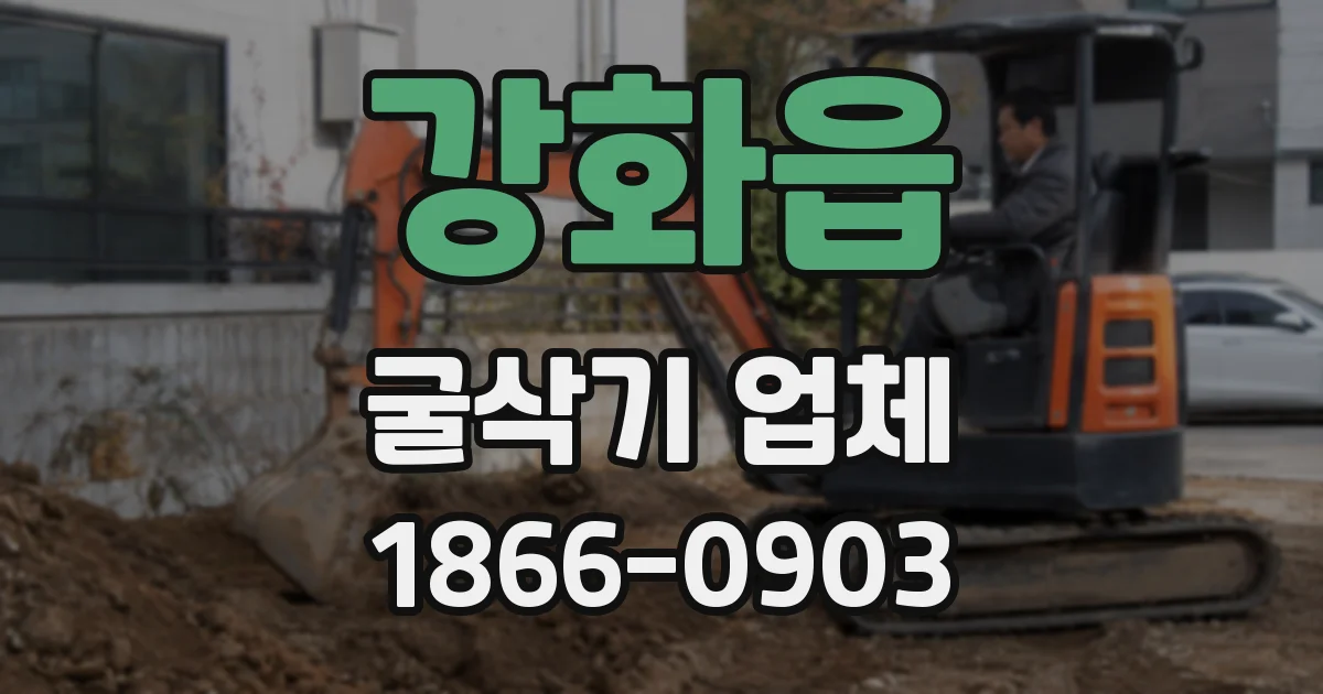 강화읍 굴삭기 업체