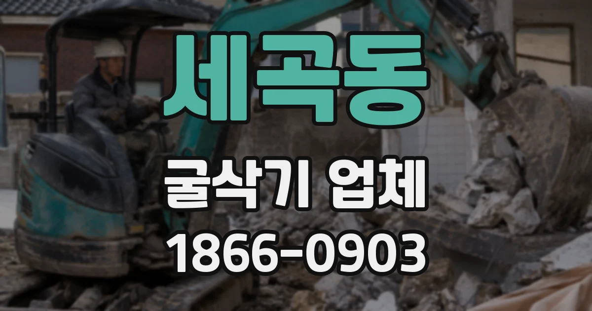 세곡동 굴삭기 업체
