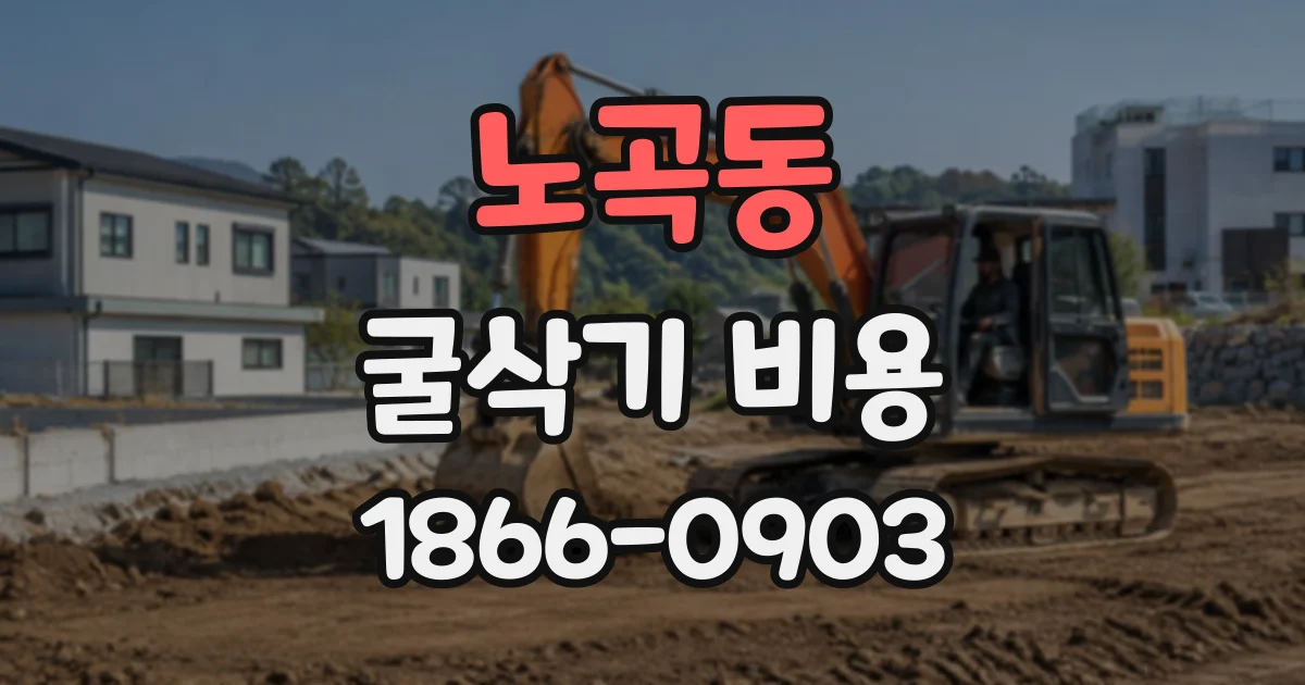 노곡동 굴삭기비용