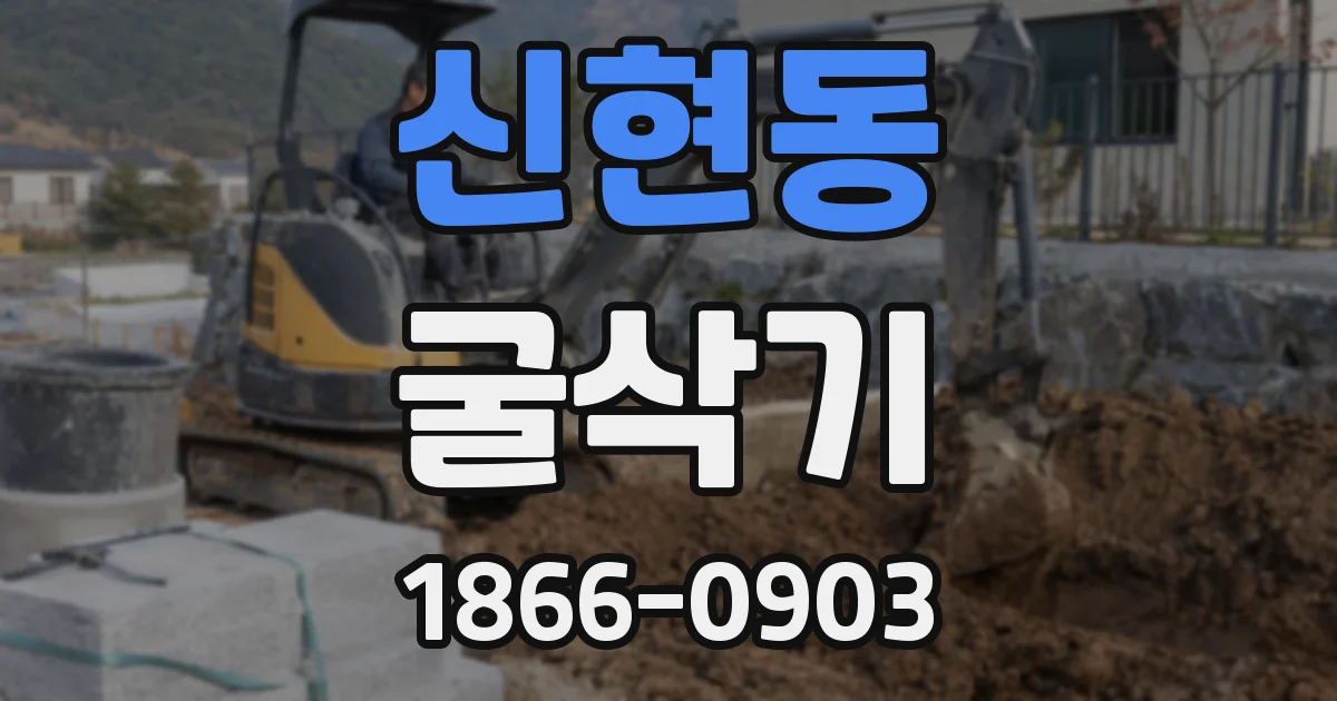 신현동 굴삭기