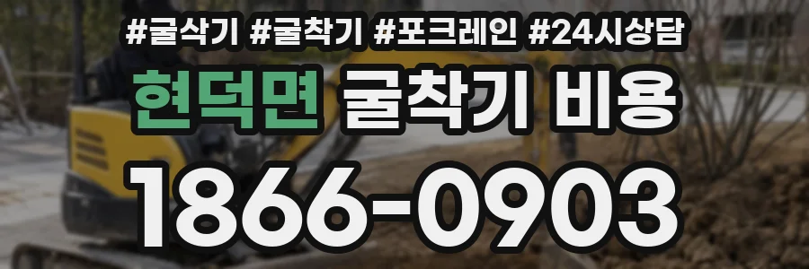 현덕면 굴착기 비용