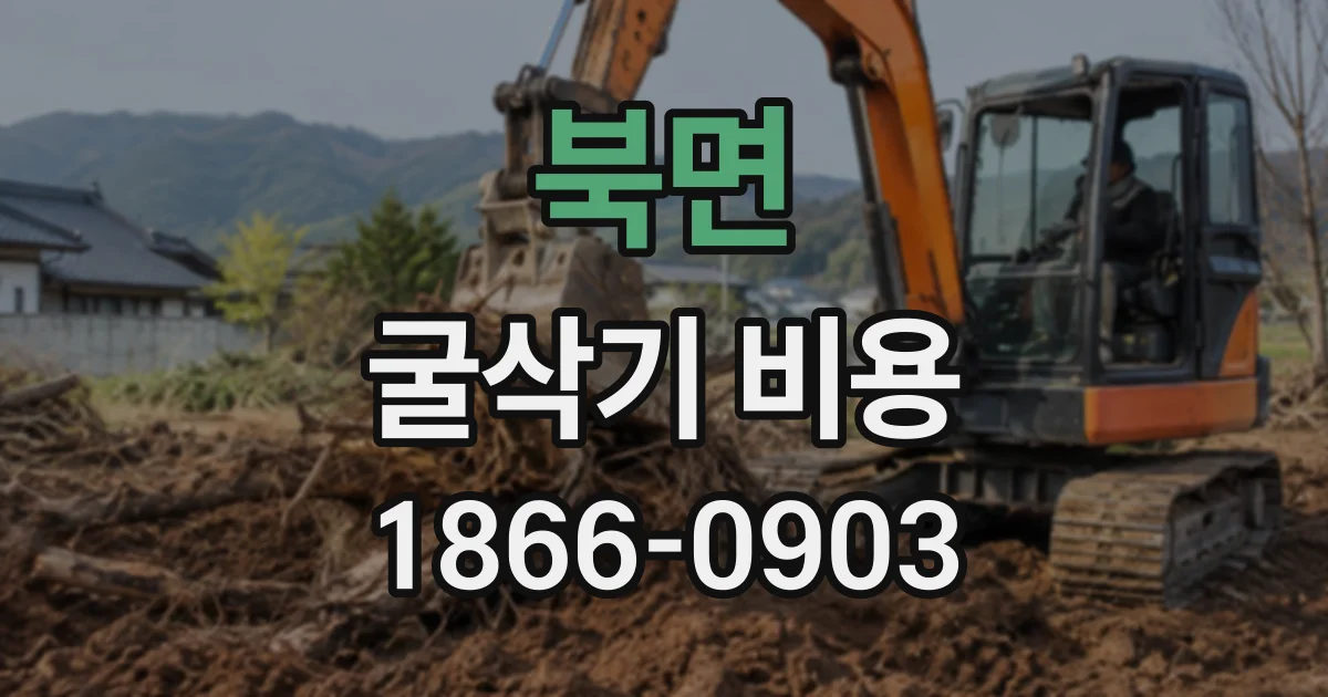 북면 굴삭기비용