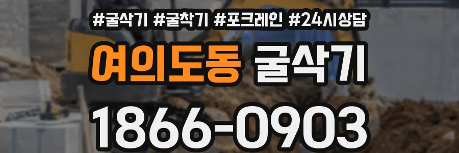여의도동 굴삭기