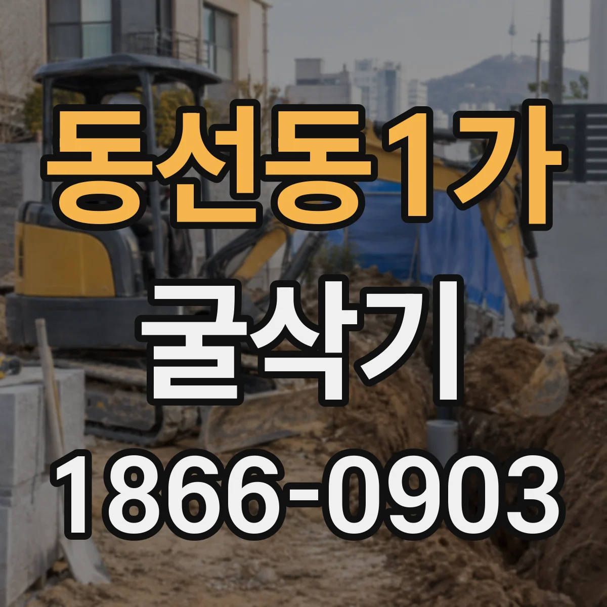 동선동1가 굴삭기