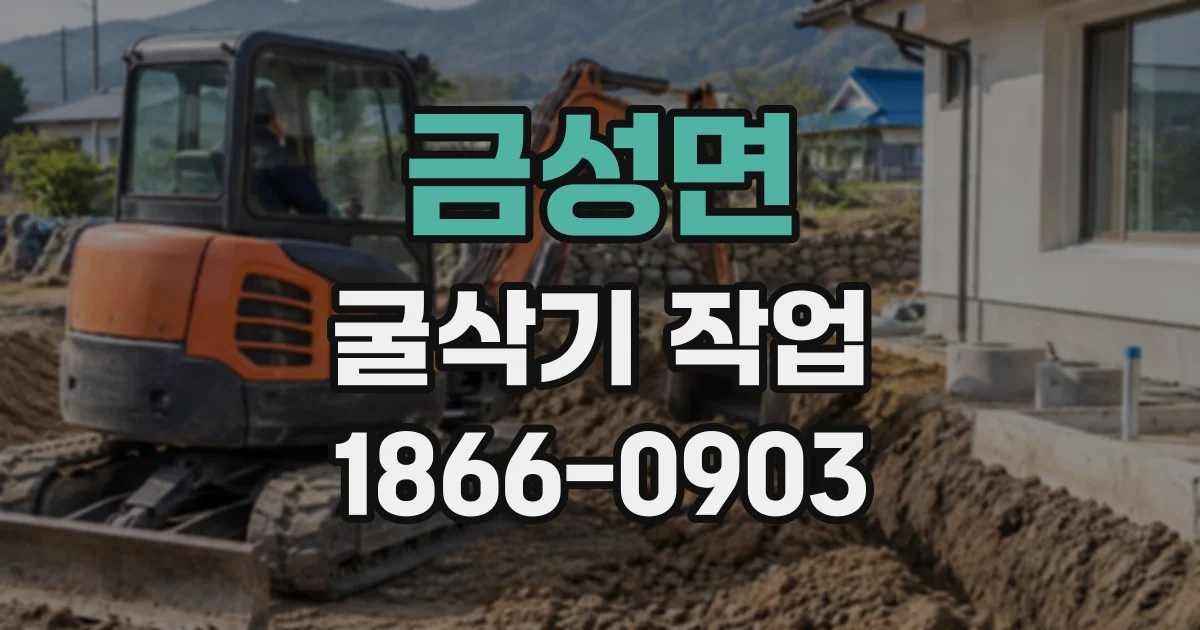 금성면 굴삭기작업