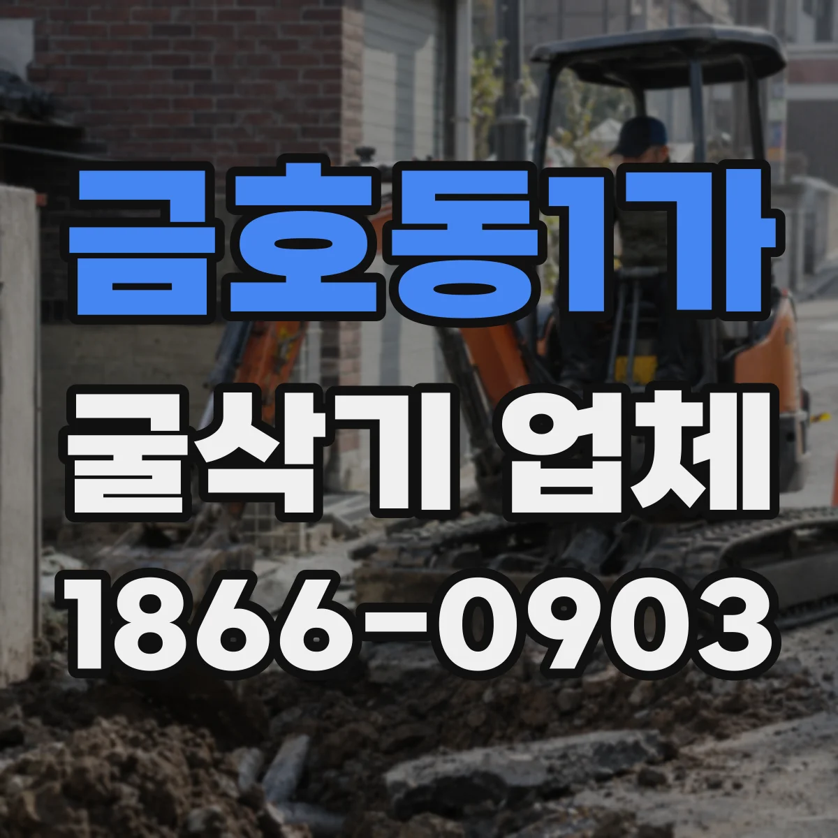 금호동1가 굴삭기 업체
