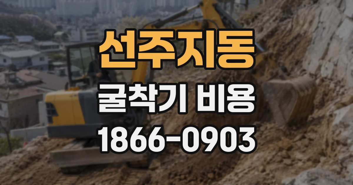선주지동 굴착기 비용