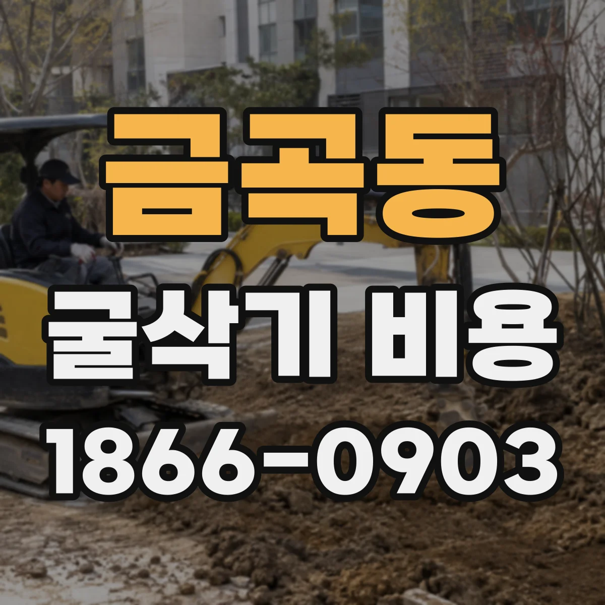 금곡동 굴삭기 비용