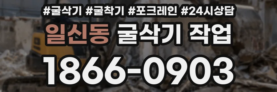 일신동 굴삭기 작업