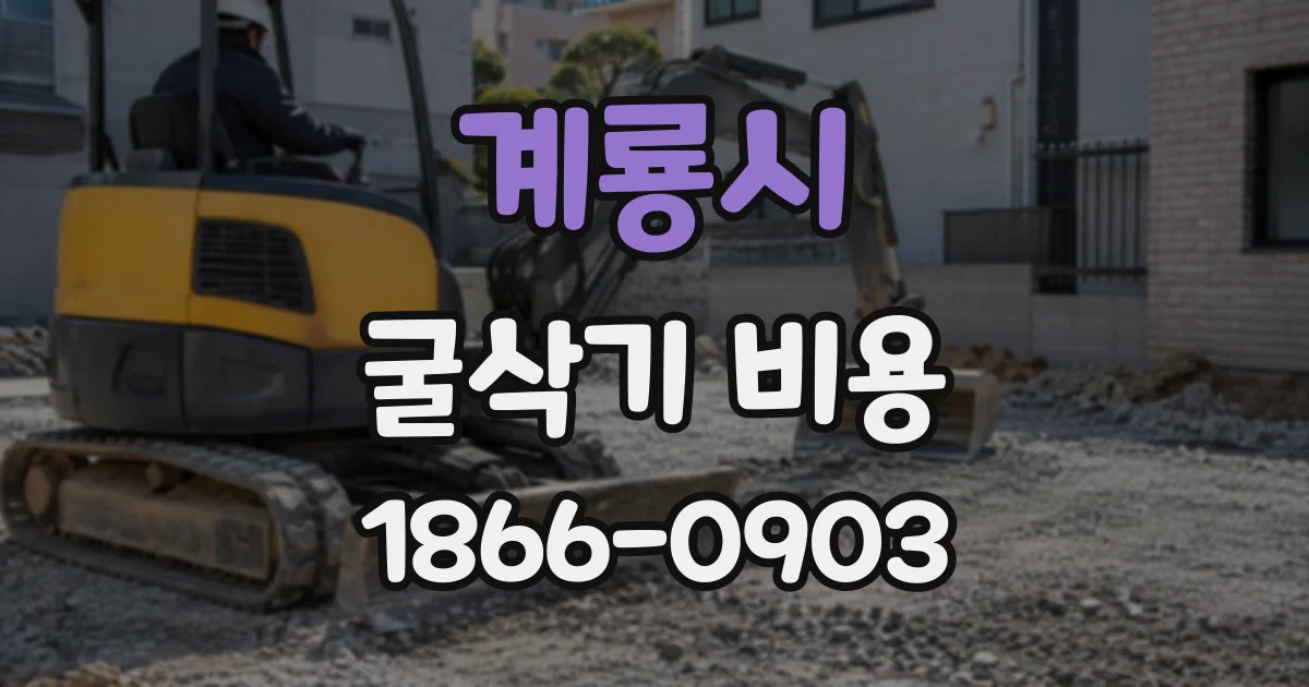 계룡시 굴삭기비용