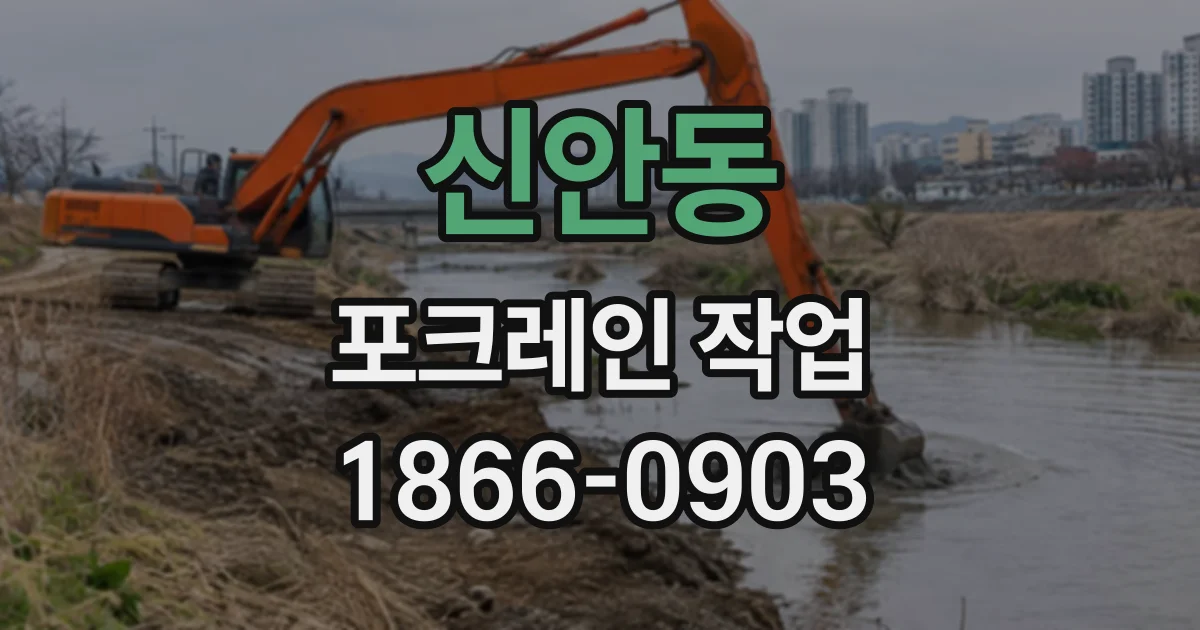 신안동 포크레인작업