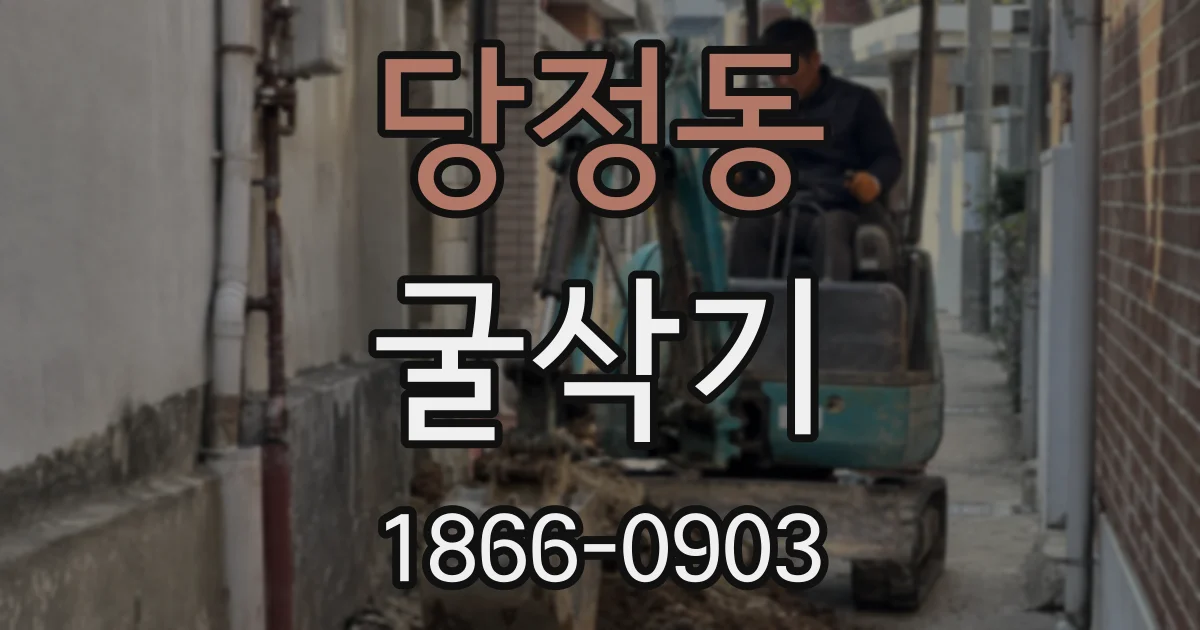 당정동 굴삭기