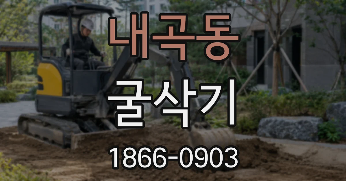 내곡동 굴삭기