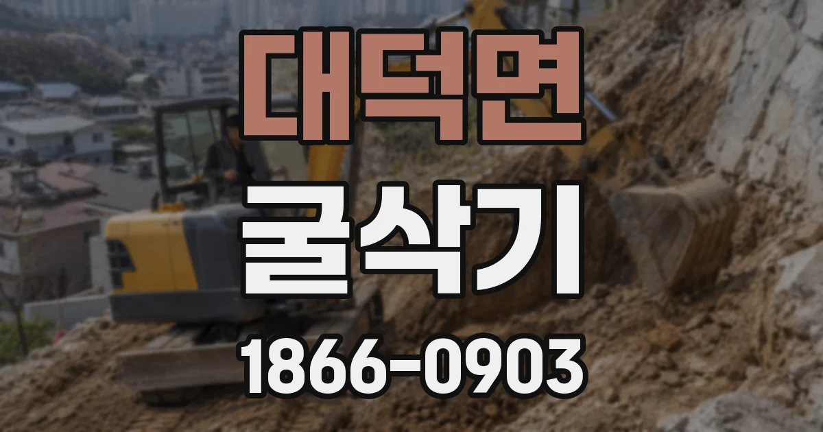 대덕면 굴삭기