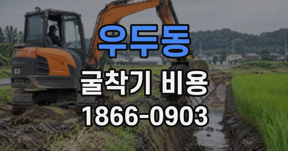 우두동 굴착기비용