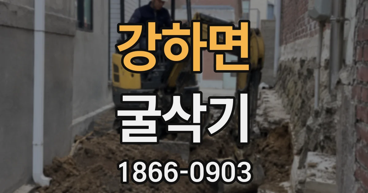 강하면 굴삭기