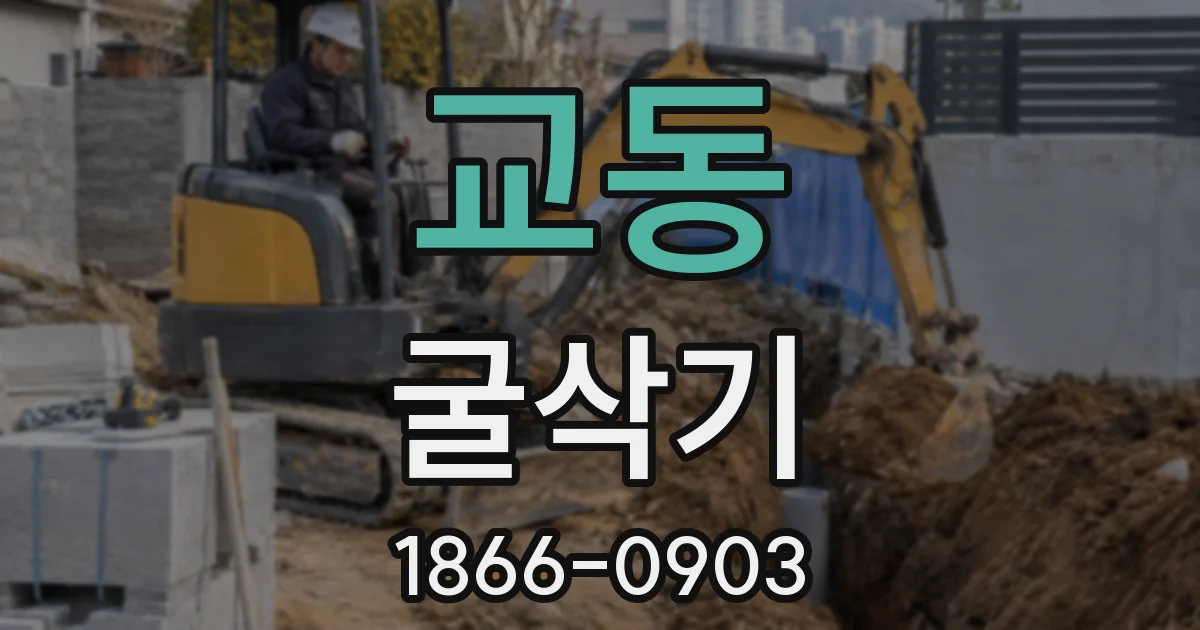 교동 굴삭기