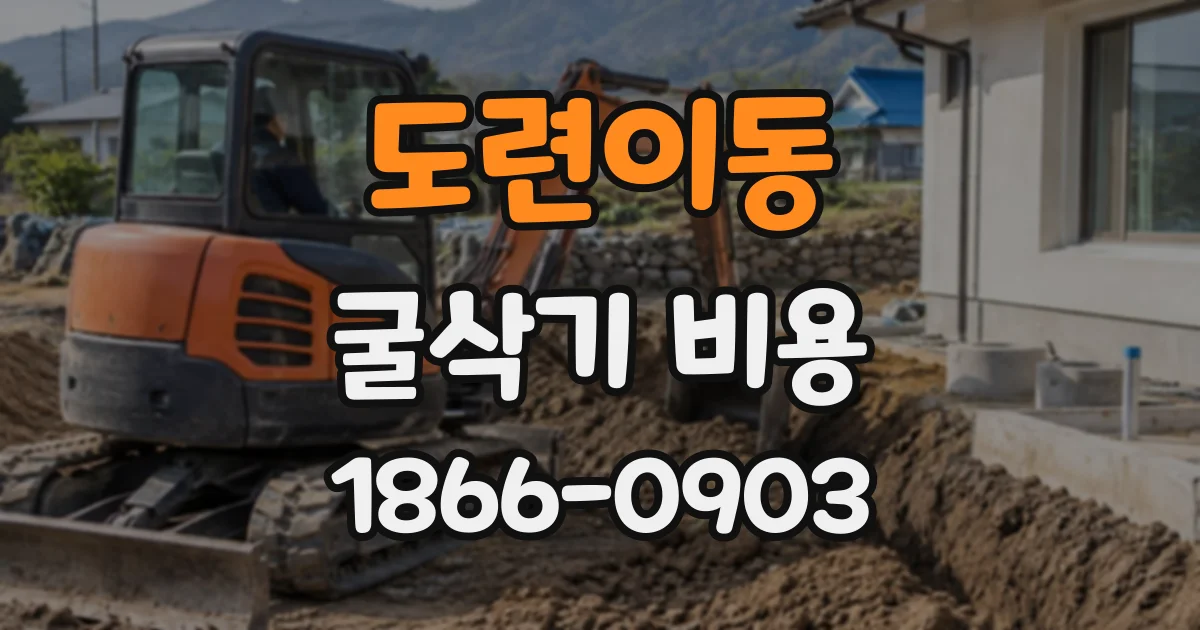 도련이동 굴삭기비용