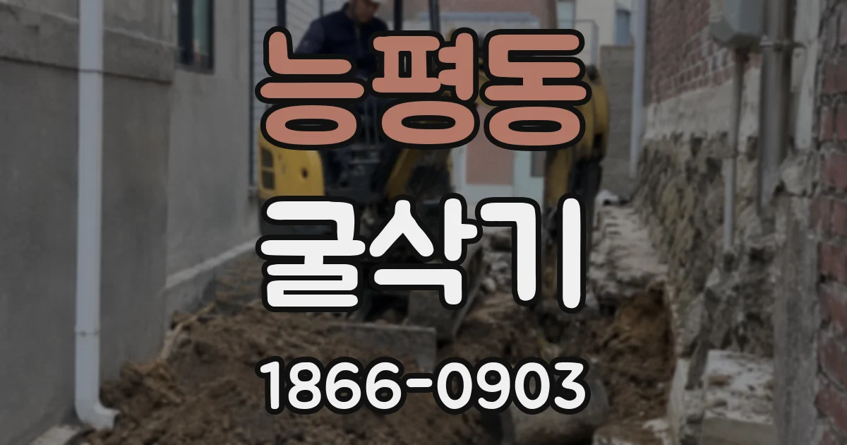 능평동 굴삭기