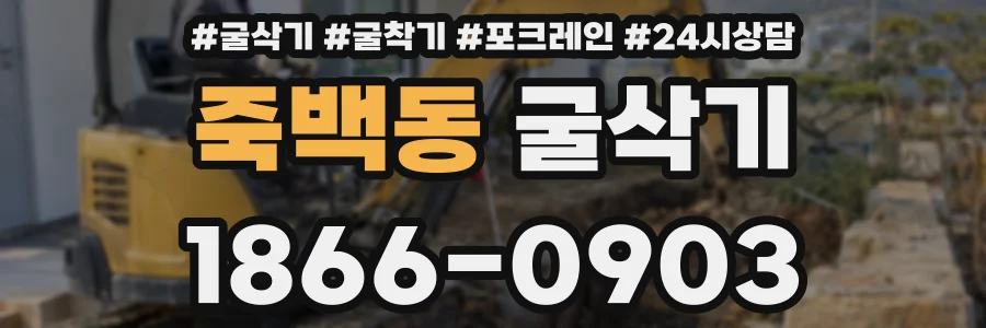 죽백동 굴삭기