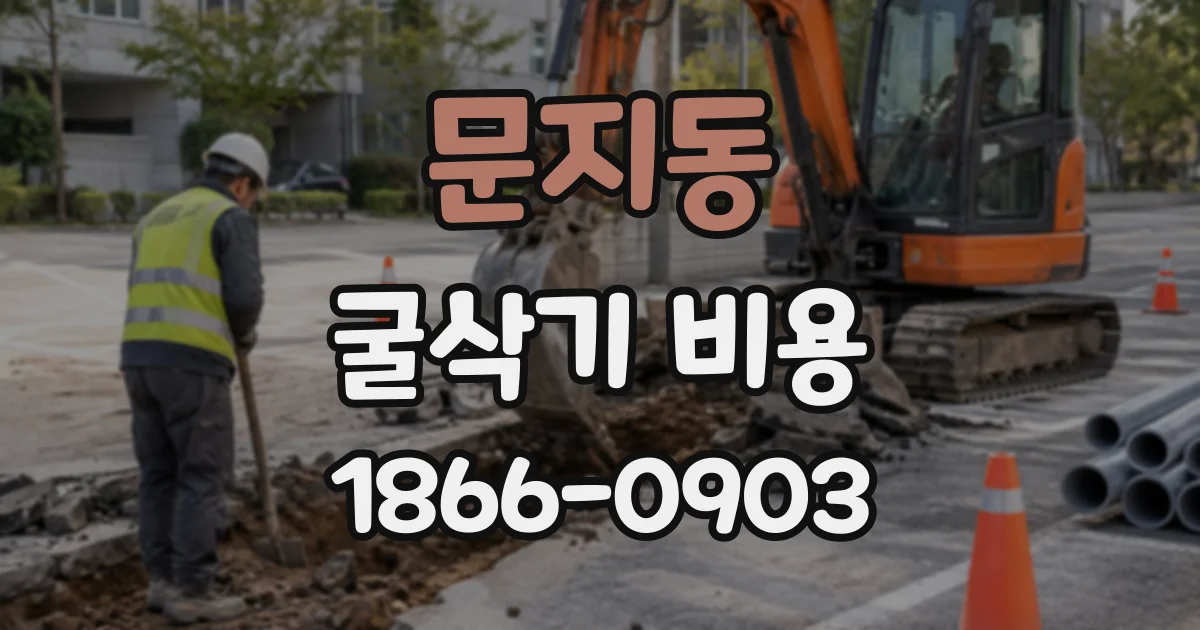 문지동 굴삭기비용