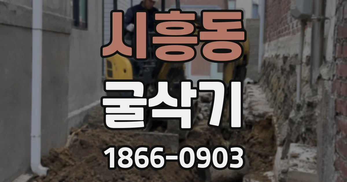 시흥동 굴삭기